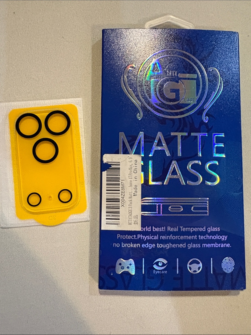 Tempered Glass, Antiglare Matte Screen Protector iPhone 17 Pro Max & Camera